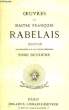 Oeuvres de Maitre François Rabelais. TOME II. RABELAIS