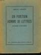 Un Puritain homme de lettres, Nathaniel Hawthorne. GREEN Julien