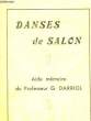 Danses de Salon. Aide-Mémoire.. DARRIOL G. Pr