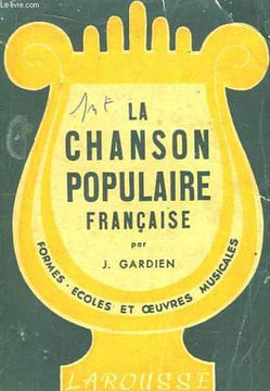 La Chanson Populaire Française.. GARDIEN Jacques