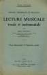 Manuel Théorique & Pratique de Lecture Musicale vocale & instrumentale.. SCHVARTZ Emile