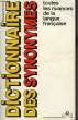 DICTIONNAIRE MARABOUT DES SYNONYMES. YOUNES GEORGES