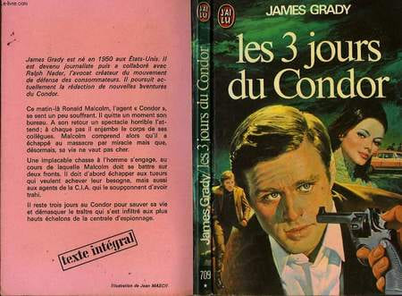 LES TROIS JOURS DU CONDOR - SIX DAYS OF THE CONDOR. GRADY JAMES