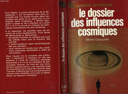 "LE DOSSIER DES INFLUENCES COSMIQUES ""CARACTERES ET TEMPERAMENTS"""