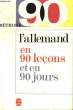 L'ALLEMAND EN 90 LECONS ET 90 JOURS. JENNY ALPHONSE