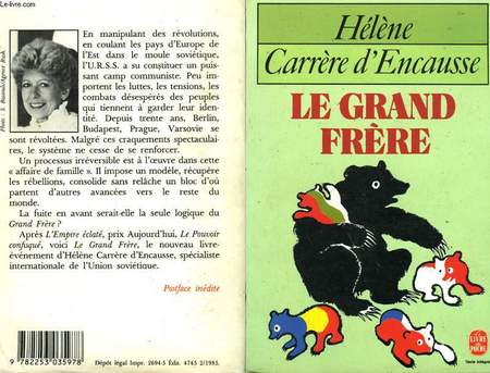 CARRERE D'ENCAUSSE HELENE - LE GRAND FRERE - Livre Rare Book