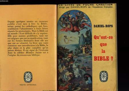 QU'EST-CE QUE LES EVANGILES. ROPS DANIEL
