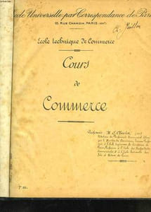 Cours de Commerce. Cours de comptabilité commerciale. 2 Tomes