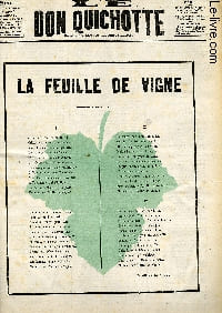 Le Don Quichotte N°179, La feuille de vigne.. GILBERT-MARTIN