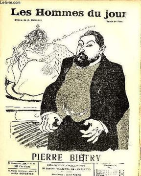 LES HOMMES DU JOUR N° 42. PIERRE BIETRY.. Texte de FLAX, Dessin A. DELANNOY.