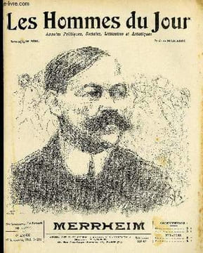 LES HOMMES DU JOUR N° 297. MARRHEIM.. Texte de V. MERIC, Dessin de BRACQUEMONT.