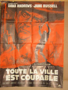 AFFICHE DE CINEMA - TOUTE LA VILLE EST COUPABLE