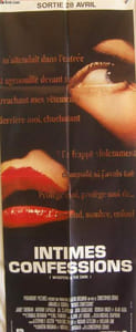AFFICHE DE CINEMA - INTIMES CONFESSIONS