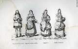 GRAVURE 19eme NOIR ET BLANC - COSTUMES DU PEUPLE. LACROIX PAUL
