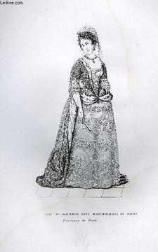 GRAVURE 19eme NOIR ET BLANC - MARIE-ANNE DE BOURBON. LACROIX PAUL