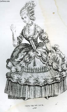 GRAVURE 19eme NOIR ET BLANC - COSTUME DE COUR. LACROIX PAUL