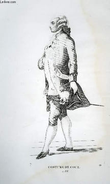 GRAVURE 19eme NOIR ET BLANC - COSTUME DE COUR. LACROIX PAUL