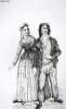 GRAVURE 19eme NOIR ET BLANC - COSTUMES DU PEUPLE. LACROIX PAUL