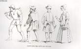 GRAVURE 19eme NOIR ET BLANC - COSTUMES DE GENS DU PEUPLE. LACROIX PAUL