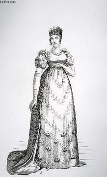 GRAVURE 19eme NOIR ET BLANC - COSTUME DE COUR. LACROIX PAUL
