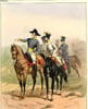GRAVURE 19eme COULEURS - GALERIE MILITAIRE - N&deg;21 - ARMEE AUTRICHIENNE - N&deg;3 - TRAIN DES EQUIPAGES. FOURQUEMIN