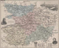 GRAVURE 19eme COULEURS - LA FRANCE - MAINE ET LOIRE - PLANCHE N&deg;48. ***
