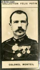 PHOTO ANCIENNE COLONEL MONTEIL EXPLORATEUR DE FRANCE. FELIX POTIN