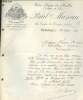 1 LETTRE ANCIENNE ILLUSTREE DE L'USINE A VAPEUR DES ARCADER FONDEE EN 1837 PAUL MAZEAU 18 ET 20 RUE COMBES DES DAMES PERIGUEUX.. PAUL MAZEAU