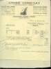 1 FACTURE ANCIENN, ANDRE GIBOULET A BORDEAUX, SPECIALITE POUR CAMPING, TABLIERS, CUVETTES, SCEAUX EN TOILES EN TOUS GENRES, SACS DE COUCHAGE, ...