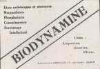 BUVARD - BIODYNAMINE. LABORATOIRE OBERLIN