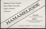 BUVARD - HAMAMELIODE. LABORATOIRE OBERLIN