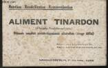 BUVARD - ALIMENT TINARDON. LABORATOIRE OBERLIN