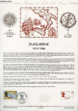 DOCUMENT PHILATELIQUE OFFICIEL N°05-88 - DUQUESNE 1610-1688 (N°2517 YVERT ET TELLIER). BEQUET PIERRE