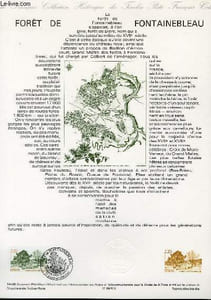 DOCUMENT PHILATELIQUE OFFICIEL N°14-89 - FORET DE FONTAINEBLEAU (N°2579-83 YVERT ET TELLIER)