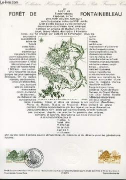 DOCUMENT PHILATELIQUE OFFICIEL N°14-89 - FORET DE FONTAINEBLEAU (N°2579-83 YVERT ET TELLIER). ALBUISSON
