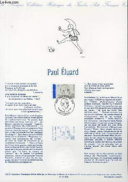DOCUMENT PHILATELIQUE OFFICIEL N°02-91 - PAUL ELUARD (N°2681 YVERT ET TELLIER). ALBUISSON