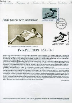 DOCUMENT PHILATELIQUE OFFICIEL - ETUDES POUR LE REVE DU BONHEUR PIERRE PRUD'HON 1758-1823 (N°292 YVERT ET TELLIER). ALBUISSON