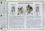 FEUILLET ARTISTIQUE PHILATELIQUE - CEF - N° 209 (Série A) - CHAMPIONNATS DU MONDE CYCLISTE. COLLECTIF - BETEMPS