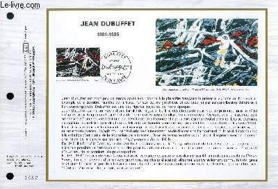 FEUILLET ARTISTIQUE PHILATELIQUE - CEF - N° 784 - JEAN DUBUFFET 1901-1985