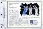 FEUILLET ARTISTIQUE PHILATELIQUE - CEF - N° 818 - CHAMPIONNAT DU MONDE MASCULIN DE VOLLEY-BALL 1986. COLLECTIF - COMBET J.