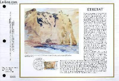 FEUILLET ARTISTIQUE PHILATELIQUE - CEF - N° 867 - ETRETAT