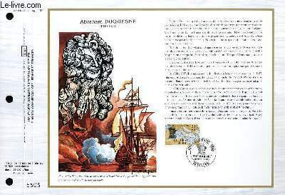 FEUILLET ARTISTIQUE PHILATELIQUE - CEF - N° 894 - ABRAHAM DUQUESNE 1610-1688. COLLECTIF - BEQUET