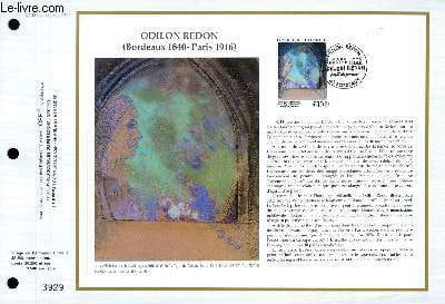 FEUILLET ARTISTIQUE PHILATELIQUE - CEF - N° 981 - ODILON REDON - BORDEAUX 1840 - PARIS 1916