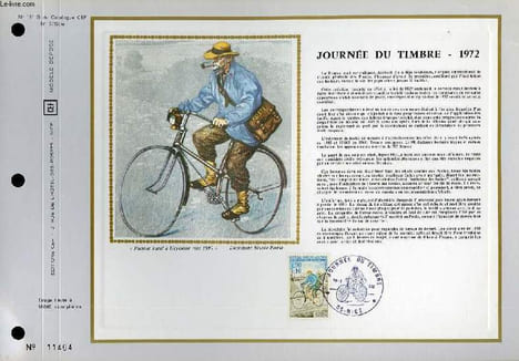 FEUILLET ARTISTIQUE PHILATELIQUE SUR SOIE - CEF - JOURNEE DU TIMBRE 1972 - N° 191S - N°5 SOIE. COLLECTIF