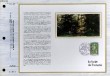 FEUILLET ARTISTIQUE PHILATELIQUE SUR SOIE - CEF - LA FORET DE TRONCAIS - N&deg; 354S - N&deg;175 SOIE. COLLECTIF