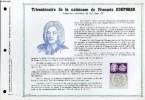 FEUILLET ARTISTIQUE PHILATELIQUE - PAC - 68 - 05 - TRICENTENAIRE DE LA NAISSANCE DE FRANCOIS COUPERIN. COLLECTIF