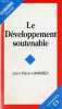 Le développement soutenable - dédicacé par l'auteur - Collection économie poche.. Harribey Jean-Marie