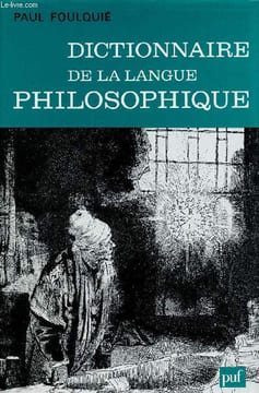 Dictionnaire de la langue philosophique.. Foulquié Paul