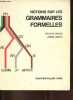 Notions sur les grammaires formelles - Collection programmation.. Gross Maurice & Lentin Andre