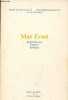 Max Ernst apprentissage, énigme, apologie.. H.A.Baatsch & J.C. Bailly & A.Jouffroy